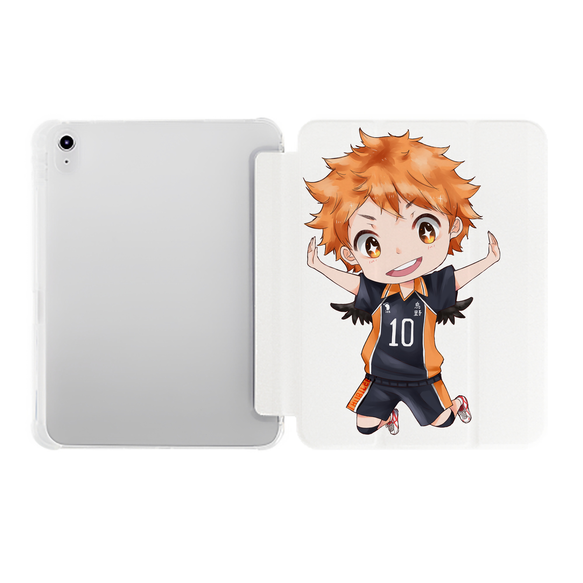 （画像用） ハイキュー!! Haikyu!! IPad ケース ペン収納付き 三つ折りスタンド PUレザー×シリコン 対応機種9.5/10.5/10.9インチ